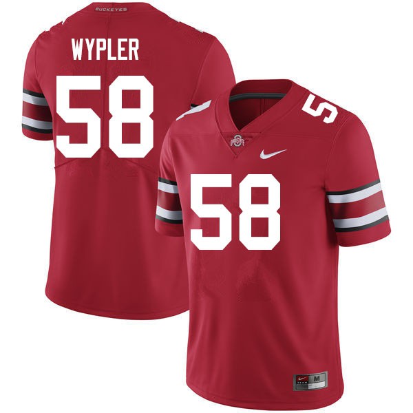 Ohio State Buckeyes #58 Luke Wypler Men Stitch Jersey Scarlet OSU22604